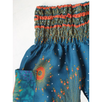 Kinder harembroek  - maat 92 - Eye turquoise